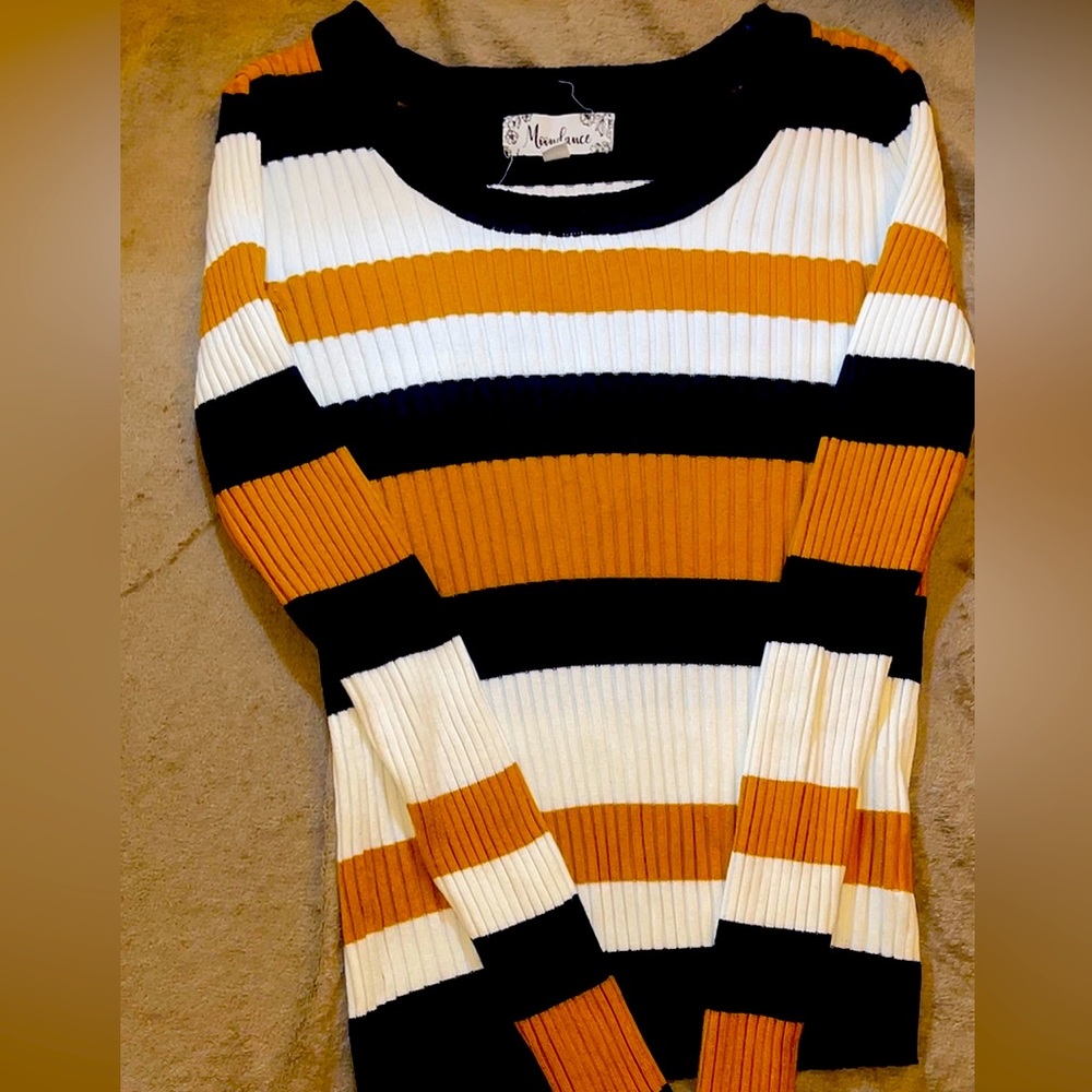 Cute back to school strip pullover